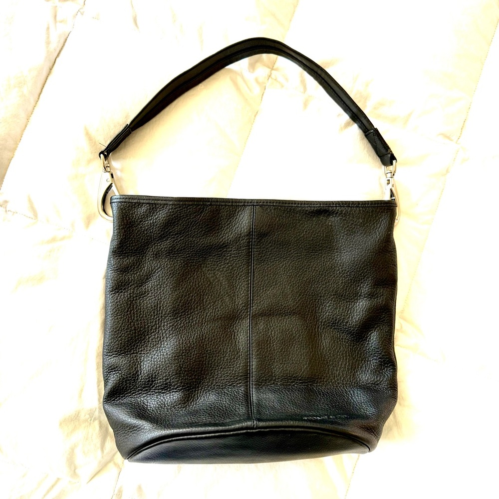 Black Leather Shoulder Bag